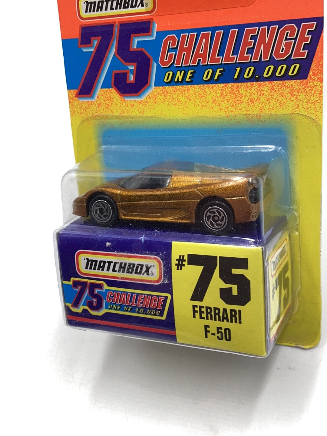 Matchbox 75 Challenge #75 Ferrari F-50 163G