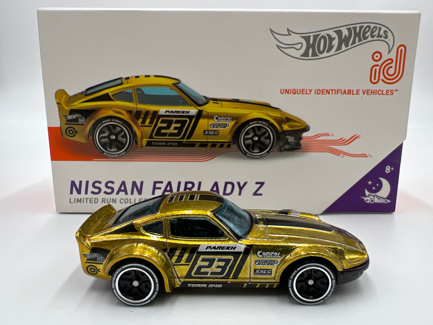 Hot Wheels iD Nightburnerz Series 2 #2 Nissan Fairlady Z Gold Opened