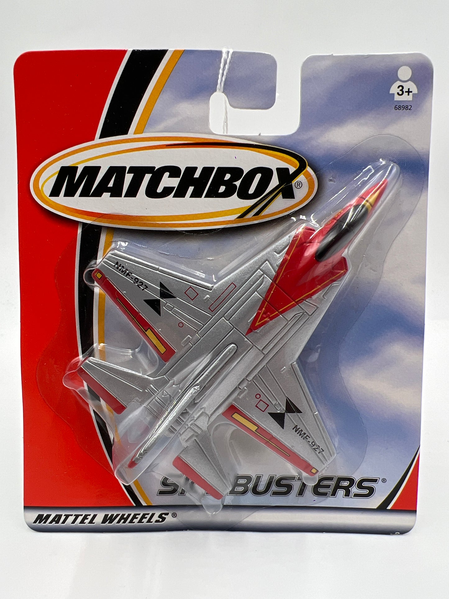 Matchbox Sky Busters Stealth Fighter NMF-927 Silver/Red OO7