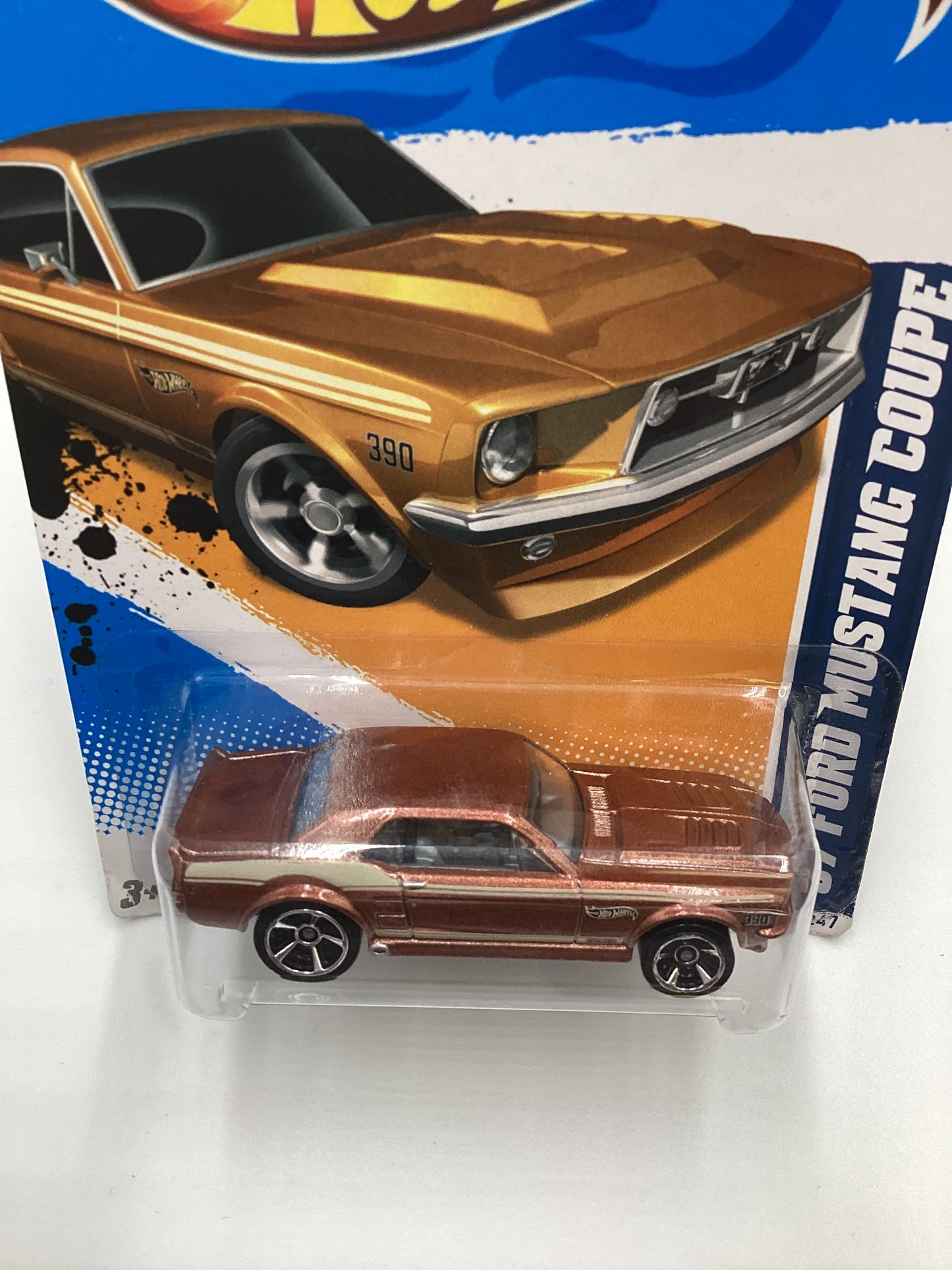 2012 Hot Wheels Ford #116 67 Ford Mustang Coupe Brown