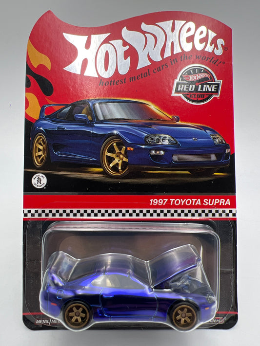 2024 Hot Wheels RLC 1997 Toyota Supra Blue W/Protector Taped Blister