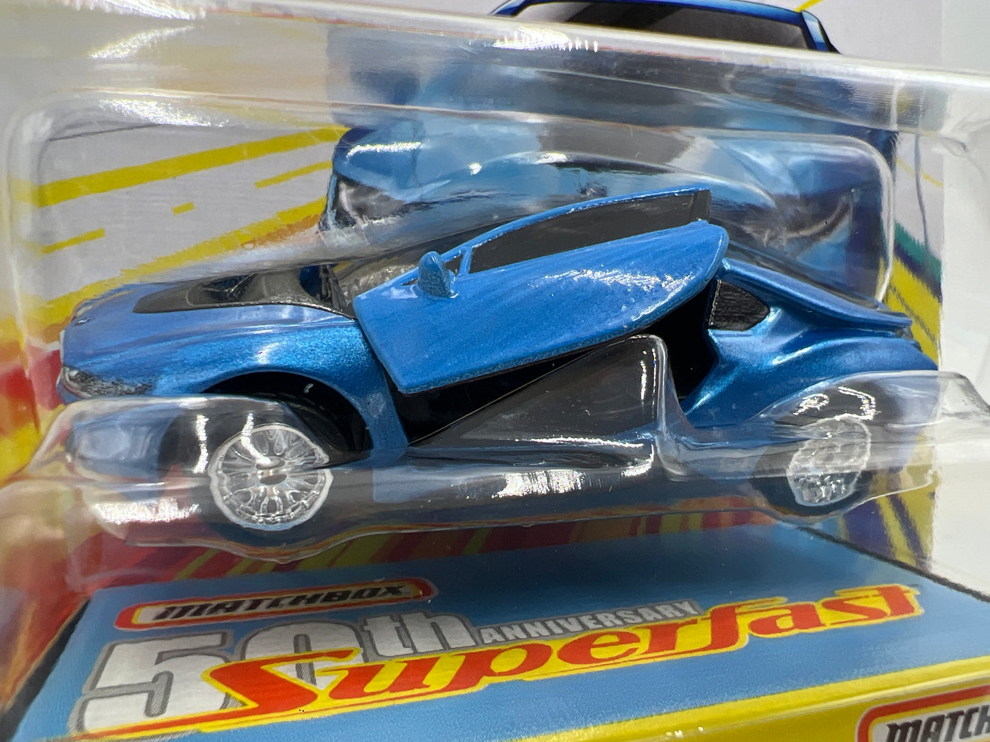 Matchbox 50th Anniversary Superfast #2 16 BMW i8 Blue 173G