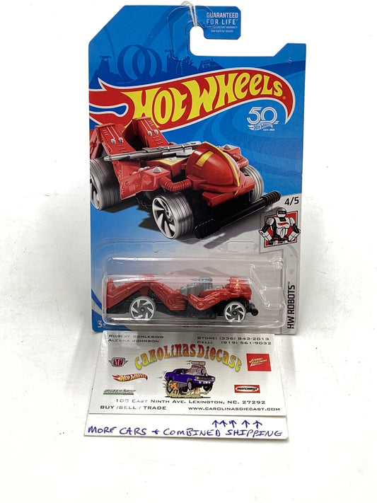 2018 Hot wheels Zombot Treasure hunt 277B small crack in blister