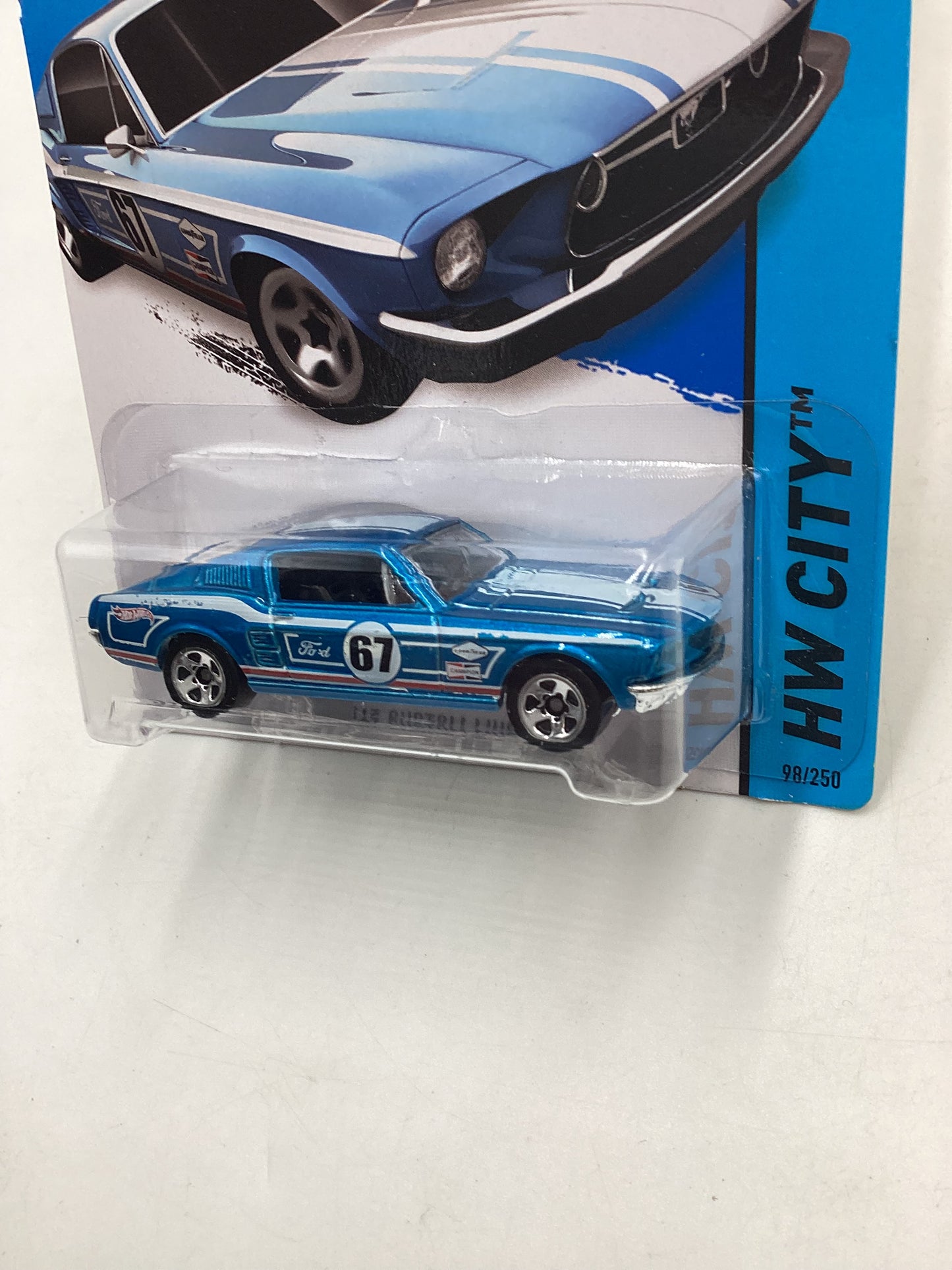 2014 HW City #98 67 Custom Mustang Blue 31C