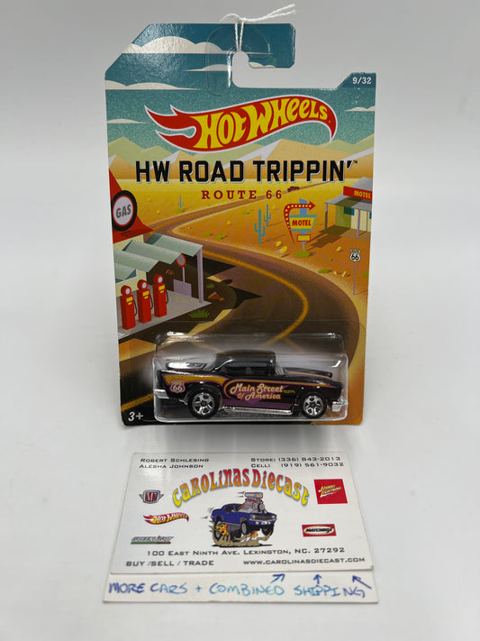 2014 Hot Wheels HW Road Trippin #9 57 Chevy Black 161A