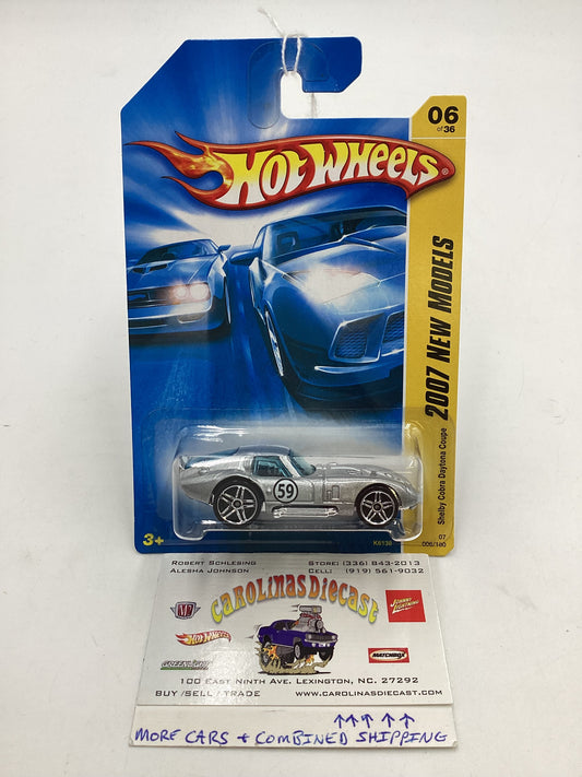 2007 Hot wheels New Models #006 Shelby Cobra Daytona Coupe Silver 28D