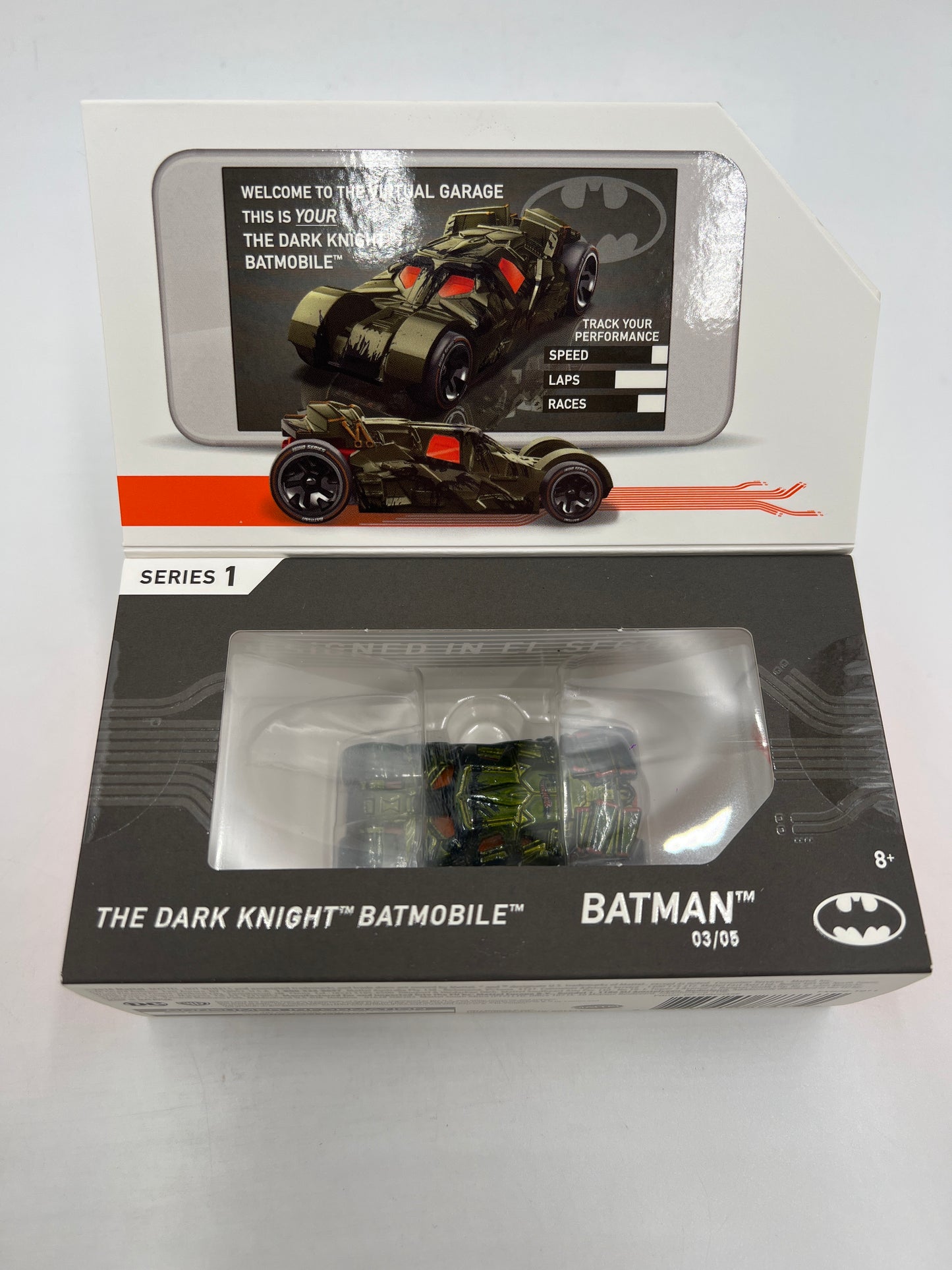 Hot Wheels iD Batman Series 1 #3 The Dark Knight Batmobile Dark Green Sealed