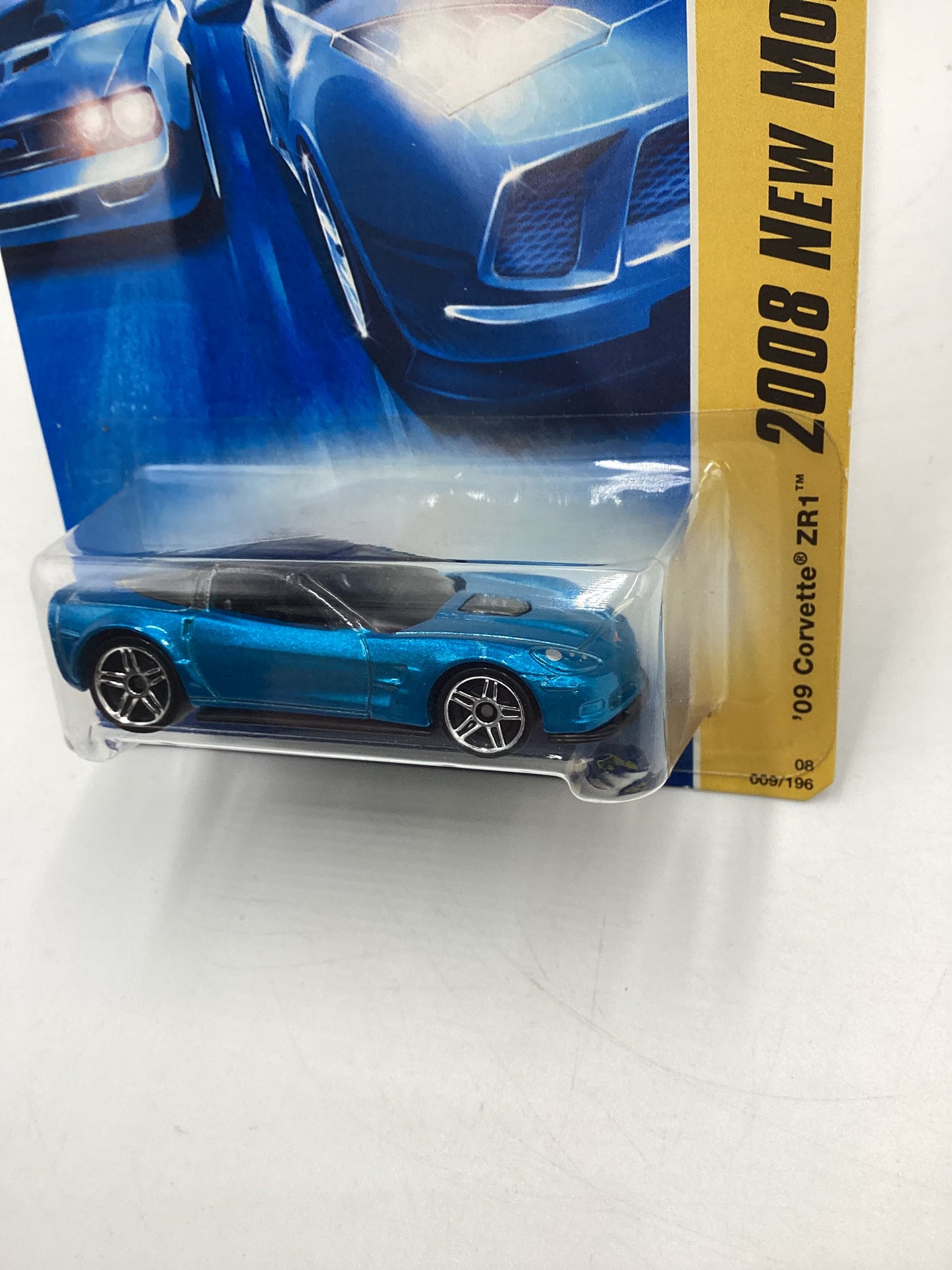 2008 Hot Wheels New Models #9 09 Corvette ZR1 Blue 2B