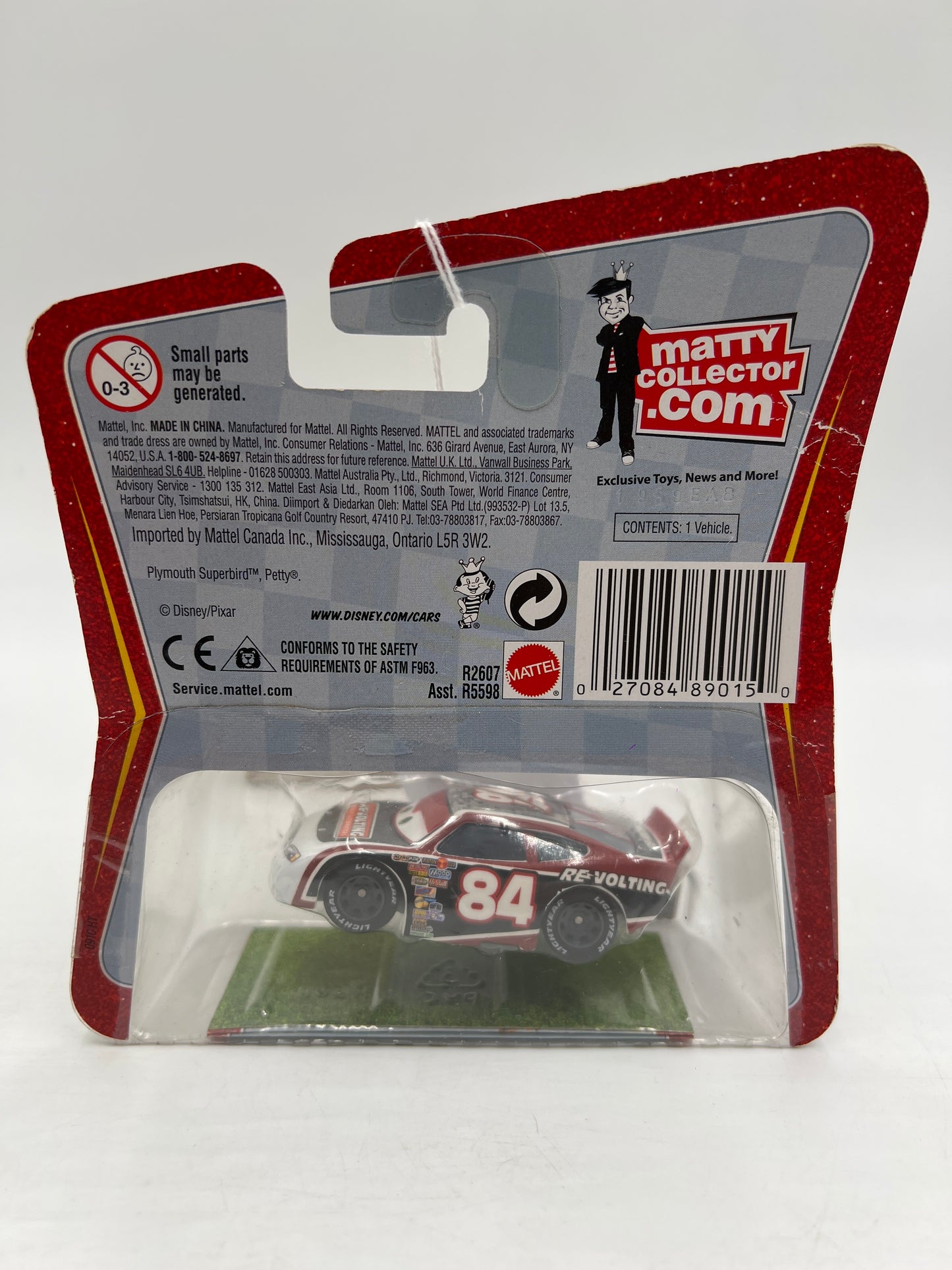 Disney Pixar The World Of Cars Rubber Tires Re-Volting No 84 141H