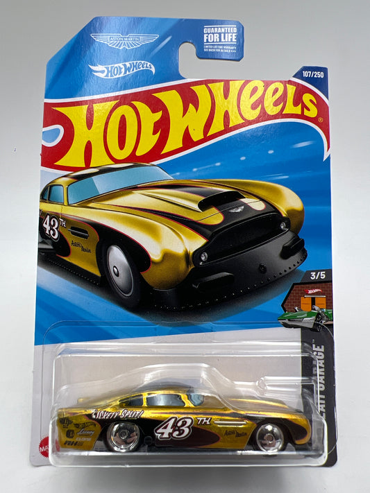 2025 Hot Wheels Super Treasure Hunt #107 Aston Martin DB4GT High-Speed W/Protector Cracked Blister