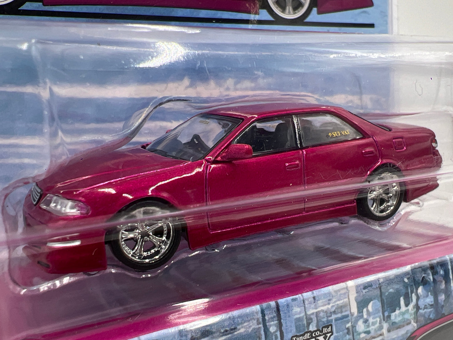 Tarmac Works Mijo Exclusives VERTEX Toyota Mark II JZX100 Pink