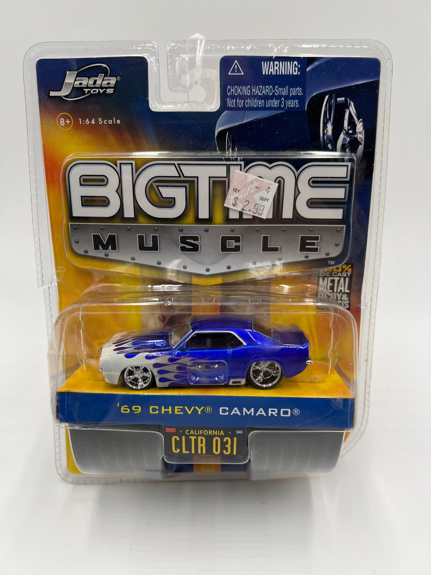 Jada Dub City Big Time Muscle #31 69 Chevy Camaro Blue Damaged Blister 184D