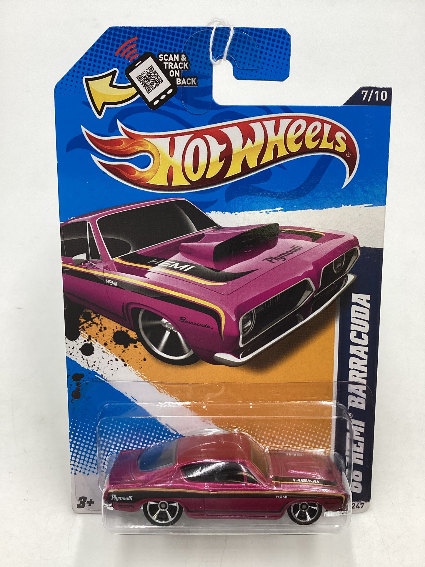 2012 Hot Wheels Muscle Mania #87 68 Hemi Barracuda Kmart Exclusive 240D