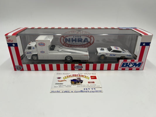 M2 Machines Auto Haulers Walmart Exclusive NHRA 1966 Dodge L600 COE & 1966 Dodge Charger Gasser S41