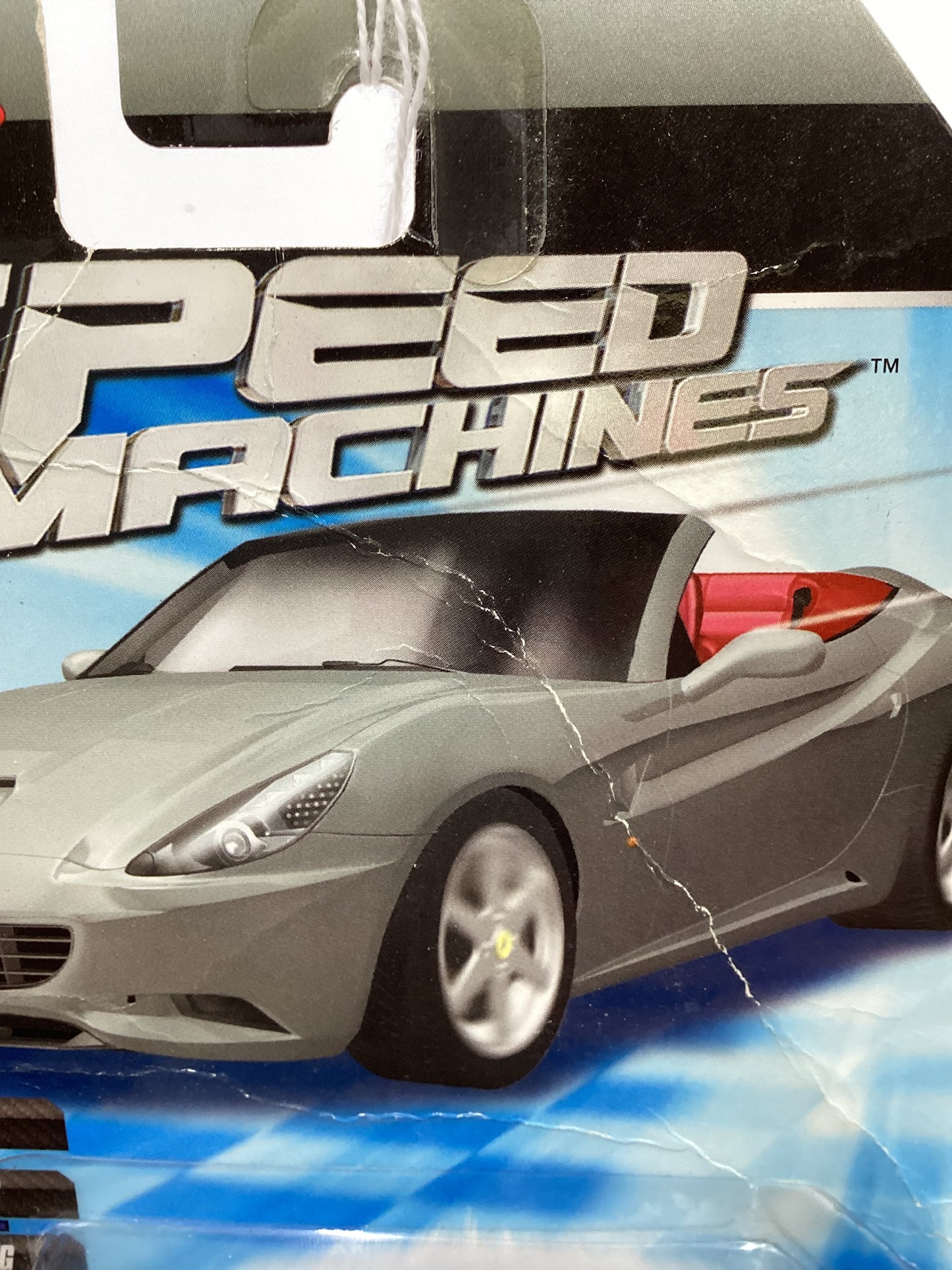 Hot wheels Speed Machines Ferrari California Gray *Bad Card*