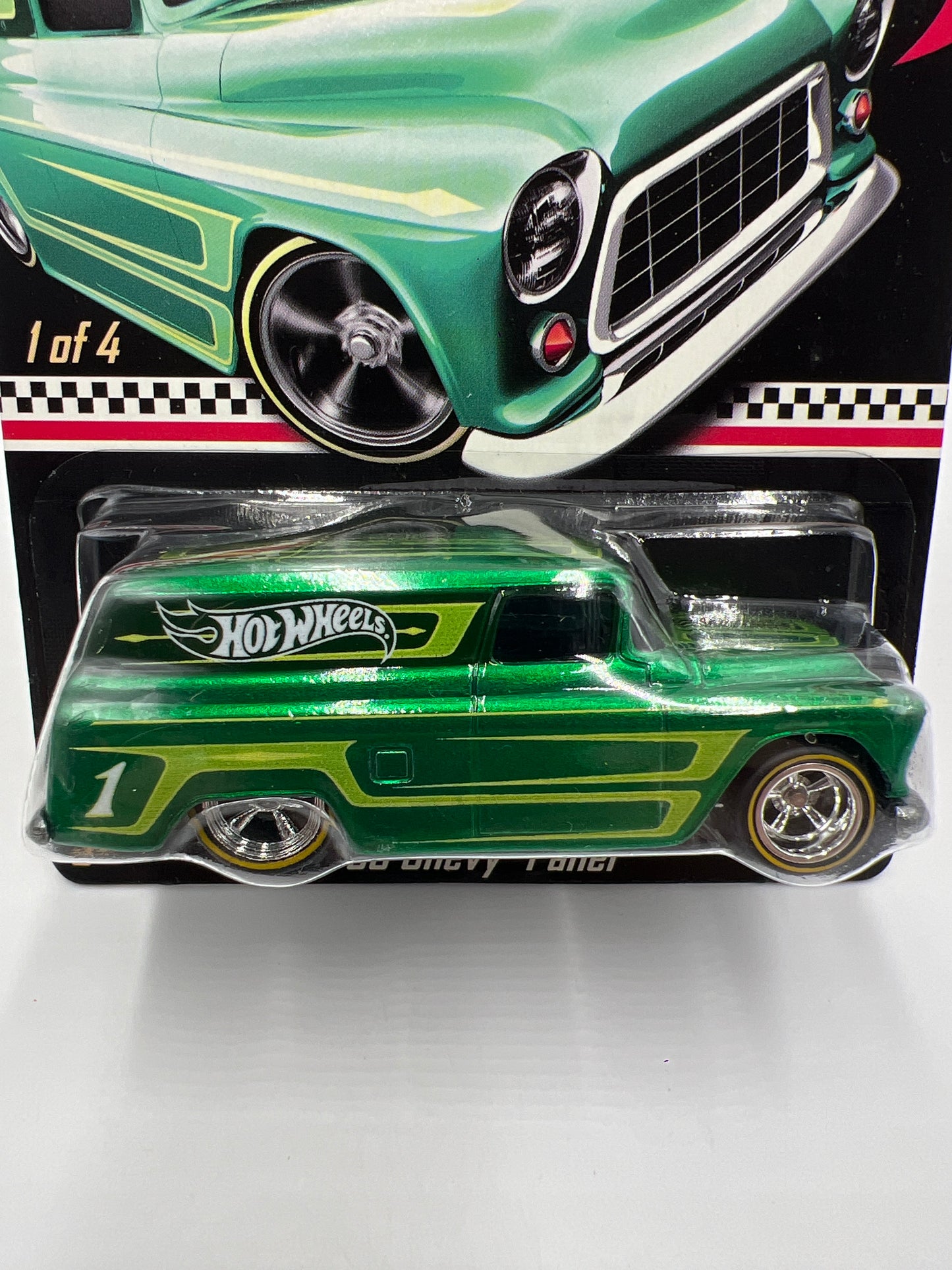 2012 Hot Wheels RLC Kmart Mail in #1 Factory Sealed 55 Chevy Panel Green W/Protector