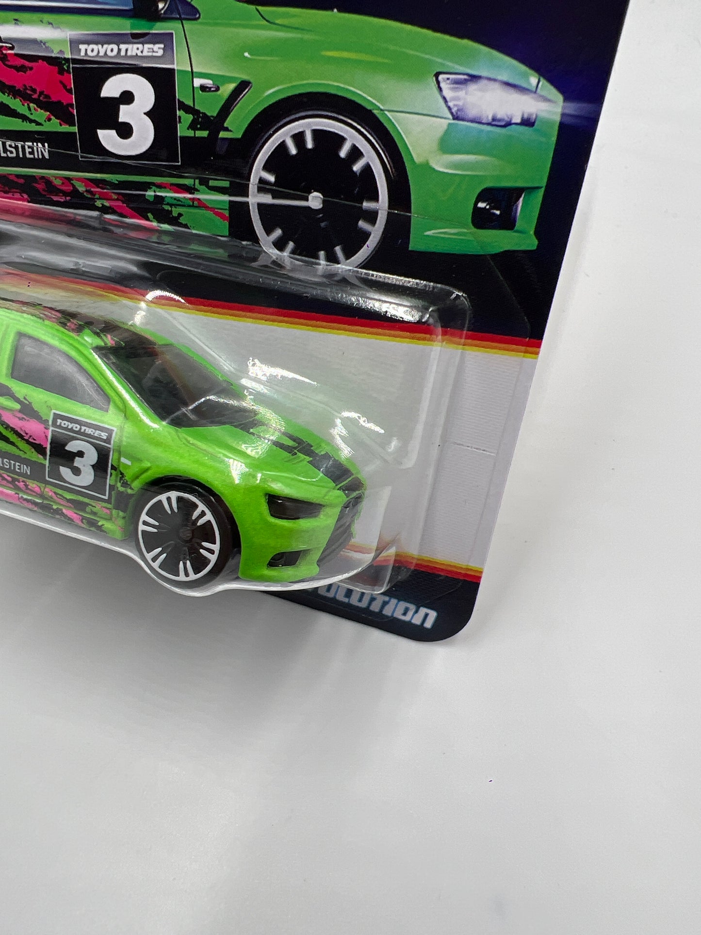2025 Hot Wheels Neon Speeders #3 2008 Lancer Evolution Green 160E