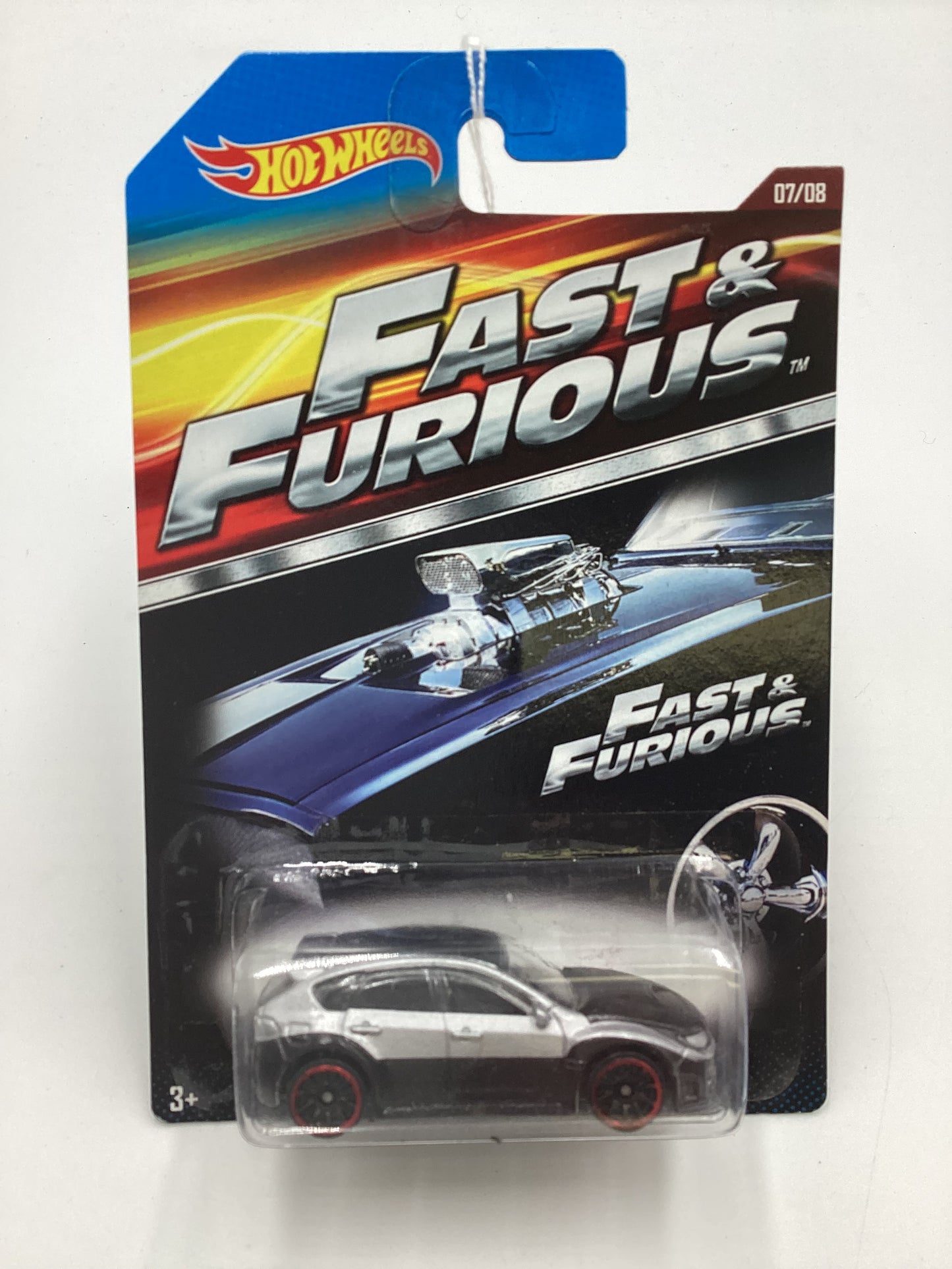 2015 Hot Wheels Fast & Furious #7 Subaru WRX STI Silver/Black 72A