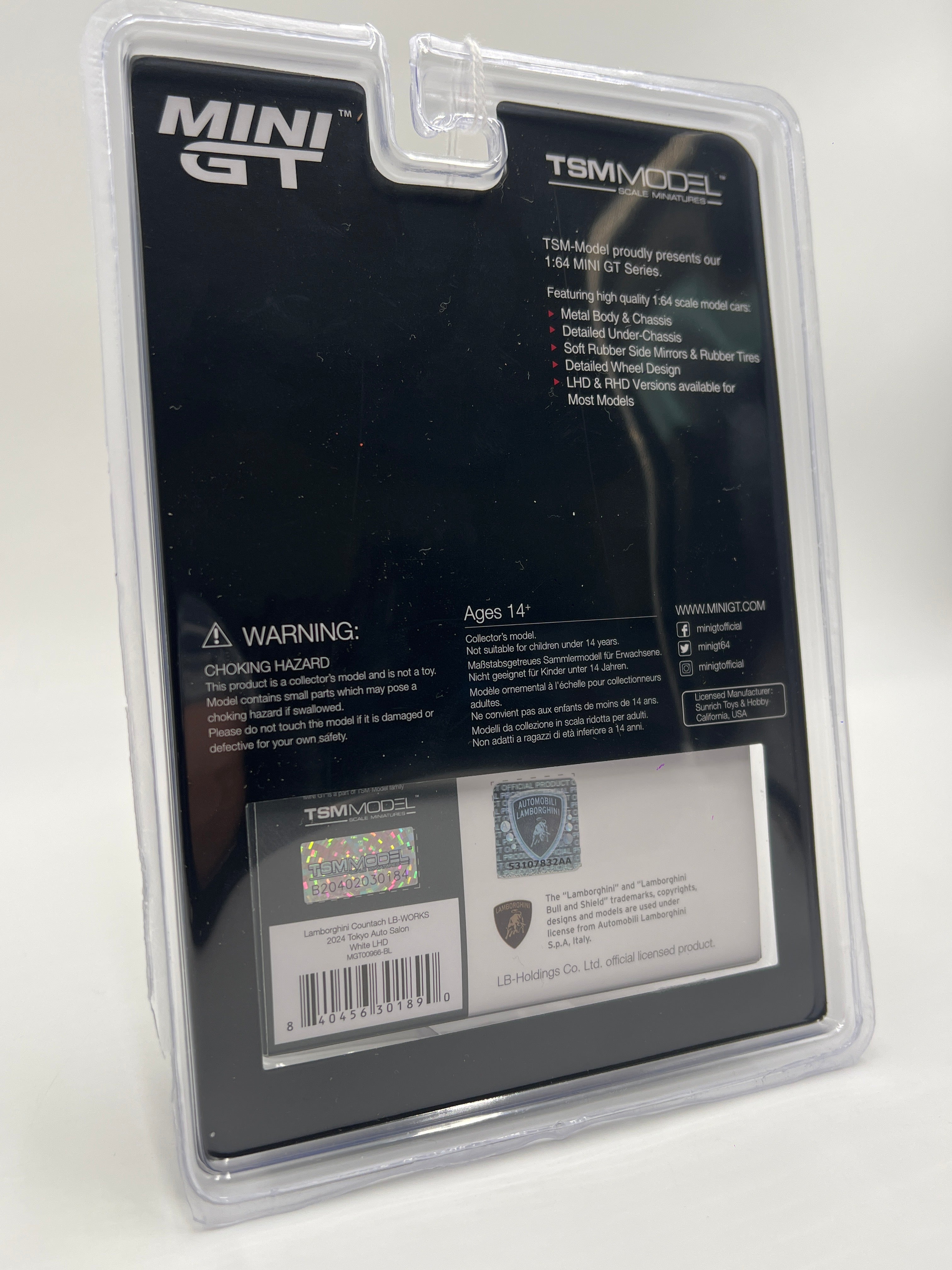 Mini GT 2024 Tokyo Auto Salon Lamborghini Countach LB-Works