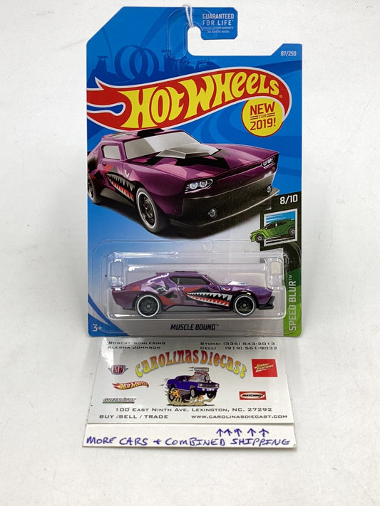 2019 Hot wheels #87 Muscle Bound purple (Z1)