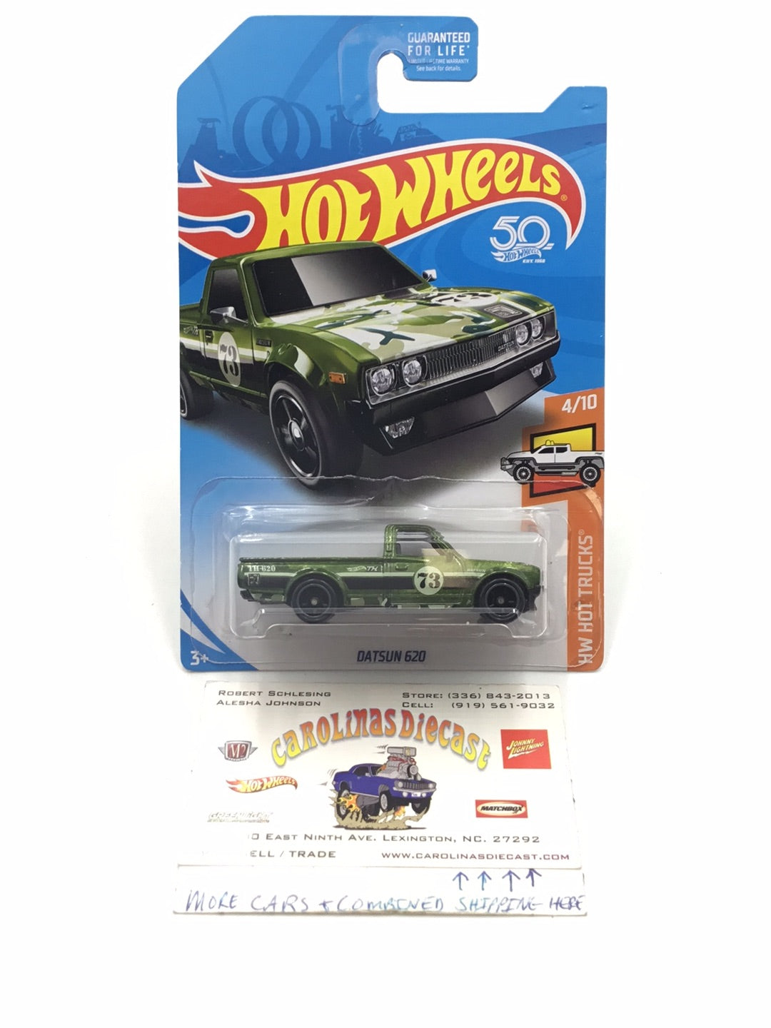 2018 hot wheels super treasure hunt Datsun 620 with protector
