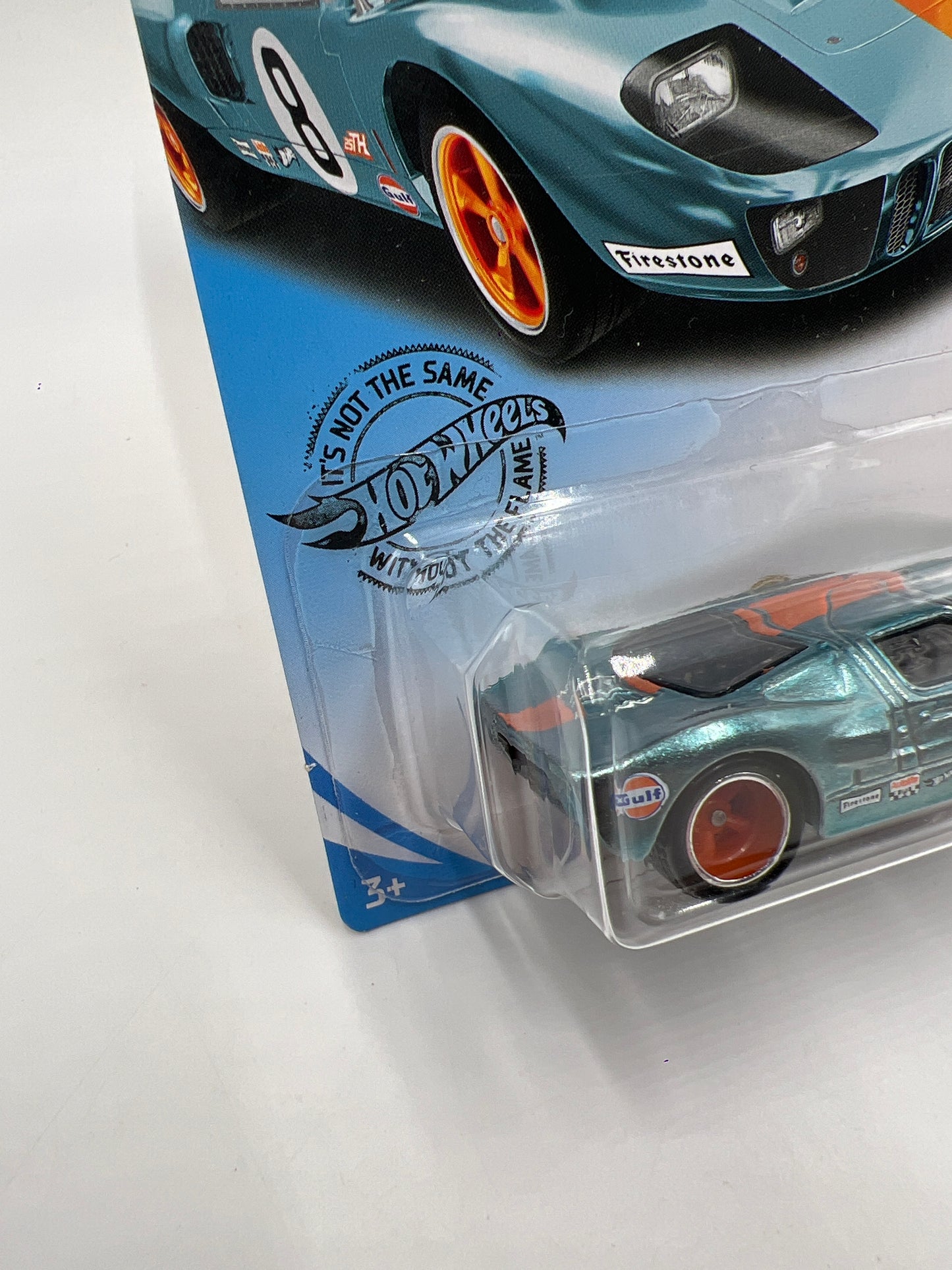 2020 Hot Wheels Super Treasure Hunt #35 Ford GT-40 Gulf Blue W/Protector
