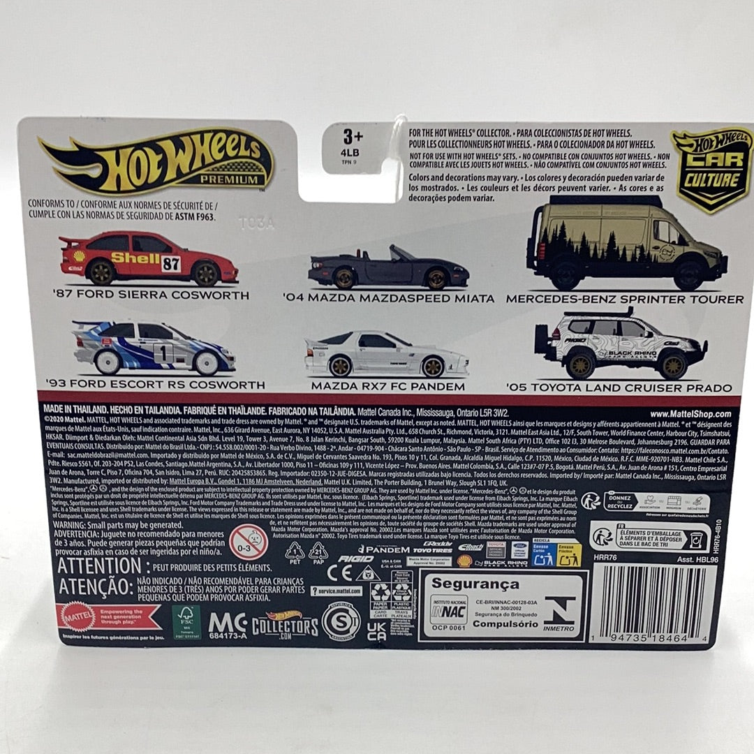 Hot wheels car culture team 2 pack target 05 Toyota Land Cruiser Prado Mercedes Benz Sprinter Tourer 282C