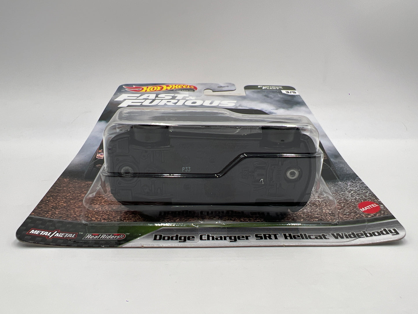 Hot Wheels Premium Fast & Furious Furious Fleet #3 Dodge Charger SRT Hellcat Widebody Black 250A