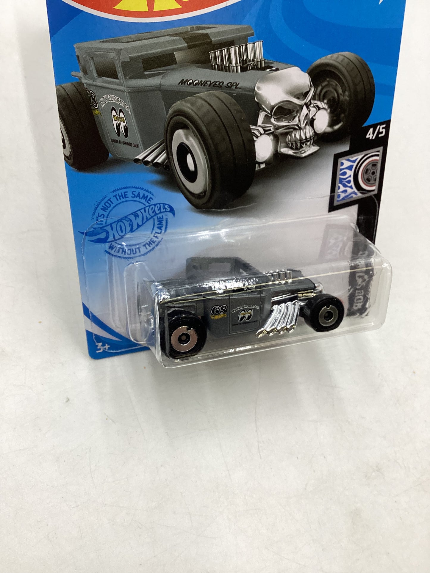 2021 Hot Wheels #161 Bone Shaker Gray Mooneyes 57A