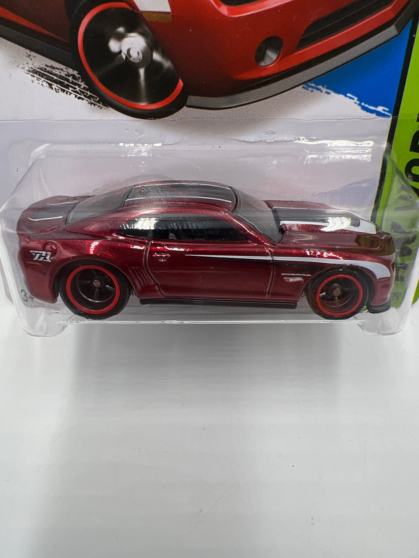 2014 Hot Wheels Super Treasure Hunt #202 2013 Hot Wheels Chevy Camaro Special Edition Red W/ Protector