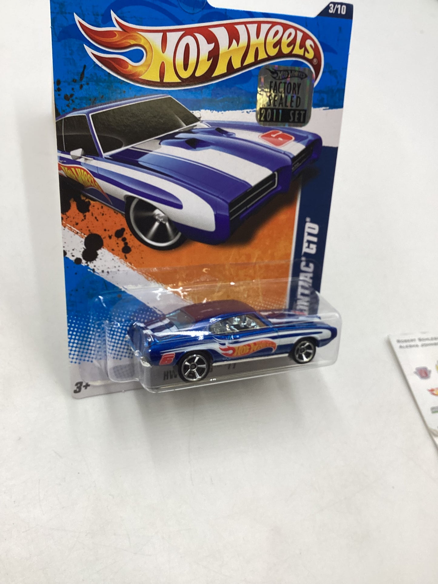 2011 Hot Wheels #153 69 Pontiac GTO Blue Factory Sealed 39C