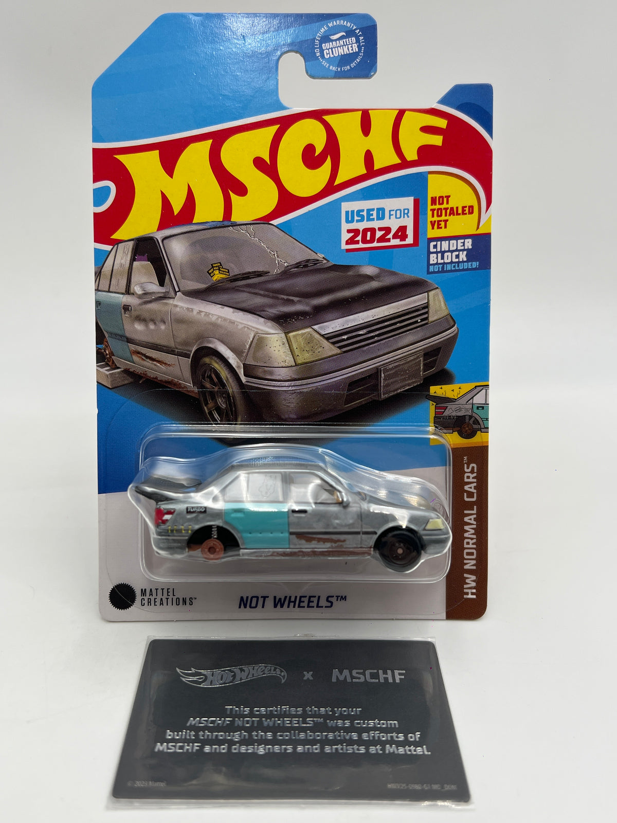 2024 Hot Wheels Mattel Creations x MSCHF Not Wheels W/Protector