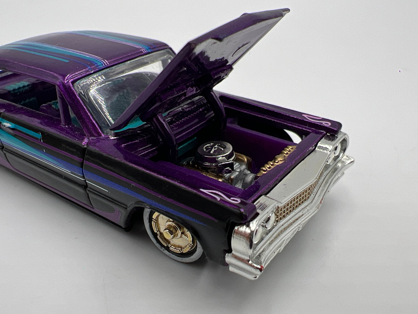 Racing Champions Lowriders 64 Chevy Impala Loose Purple/Blue