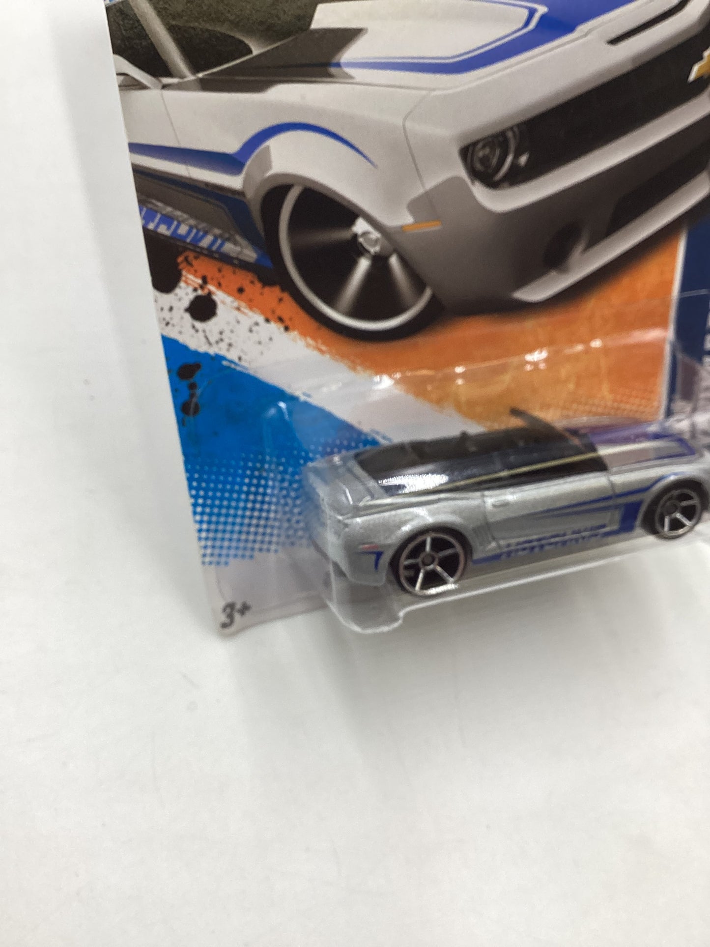 2011 Hot wheels #109 Silver Camaro Convertible Concept 16H