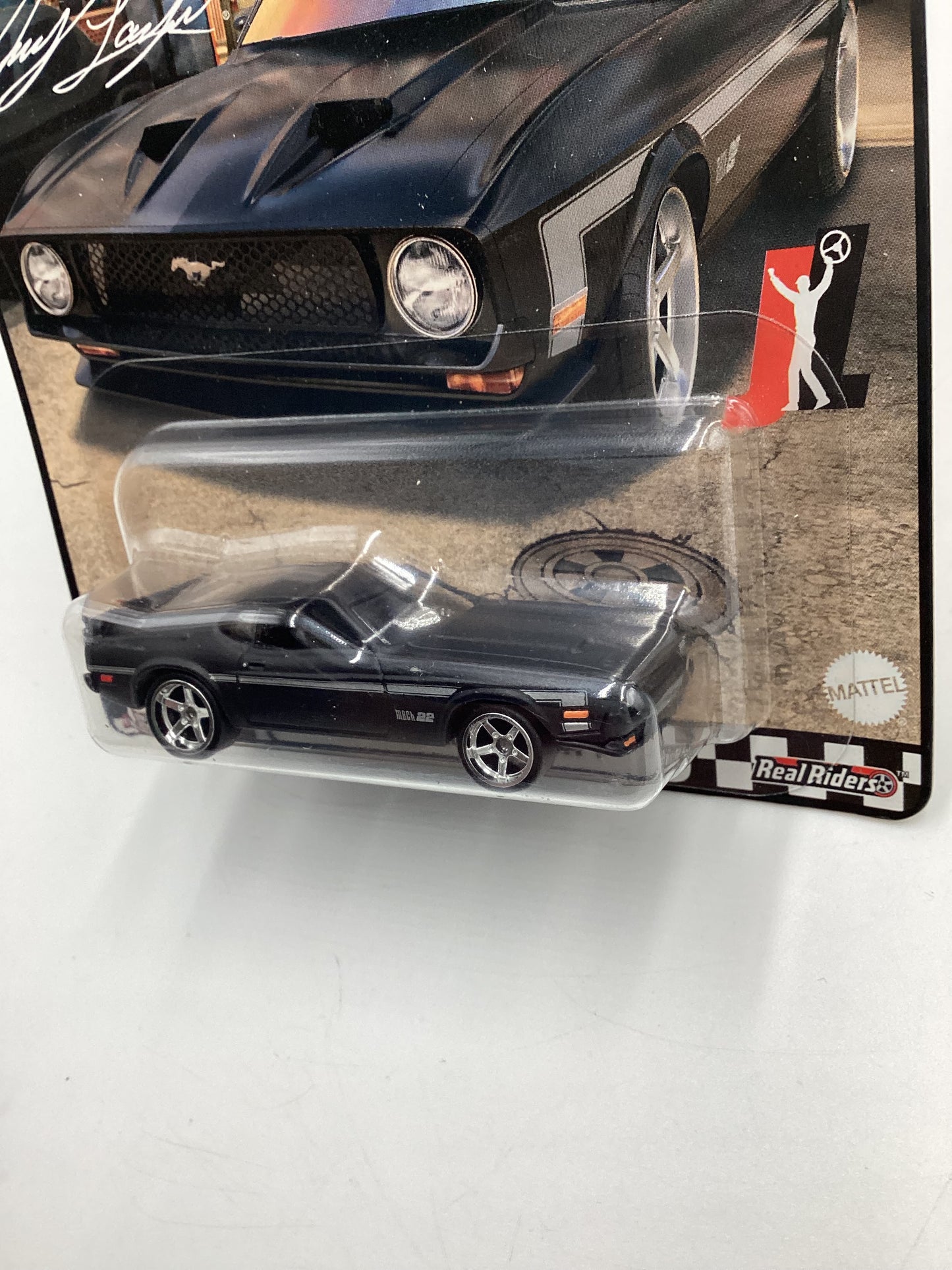 Hot Wheels Premium Boulevard #56 71 Mustang Mach 1 Matte Black 260E
