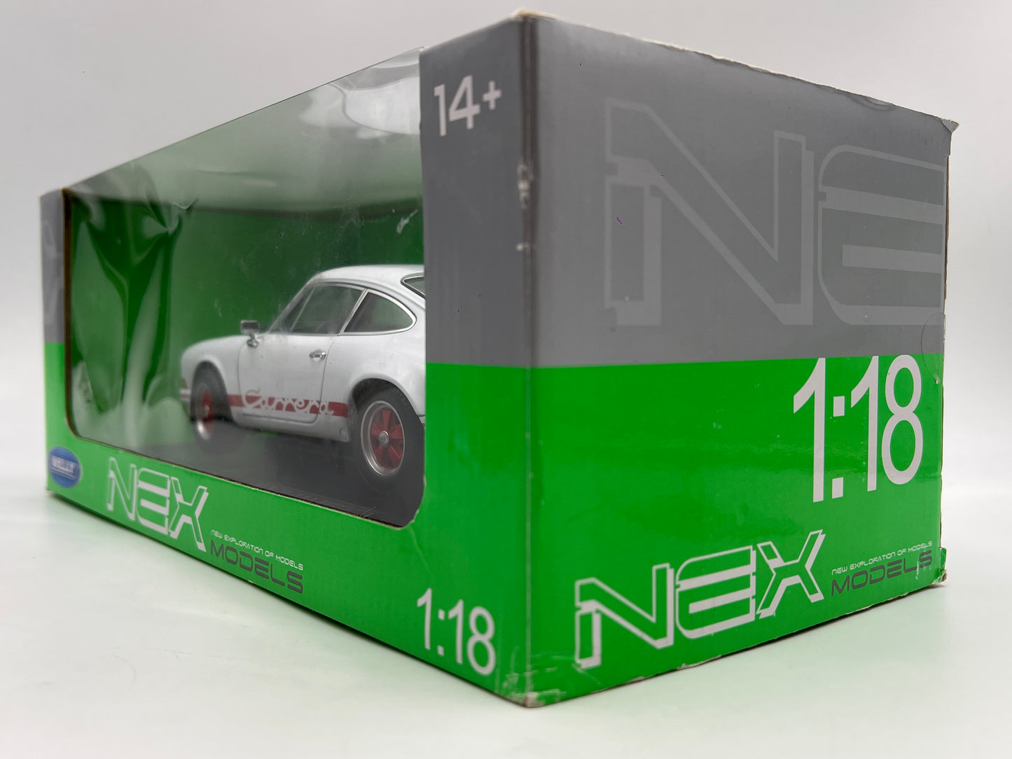 Welly 1:18 Scale NEX Models 1973 Porsche 911 Carrera RS White/Red VHTF