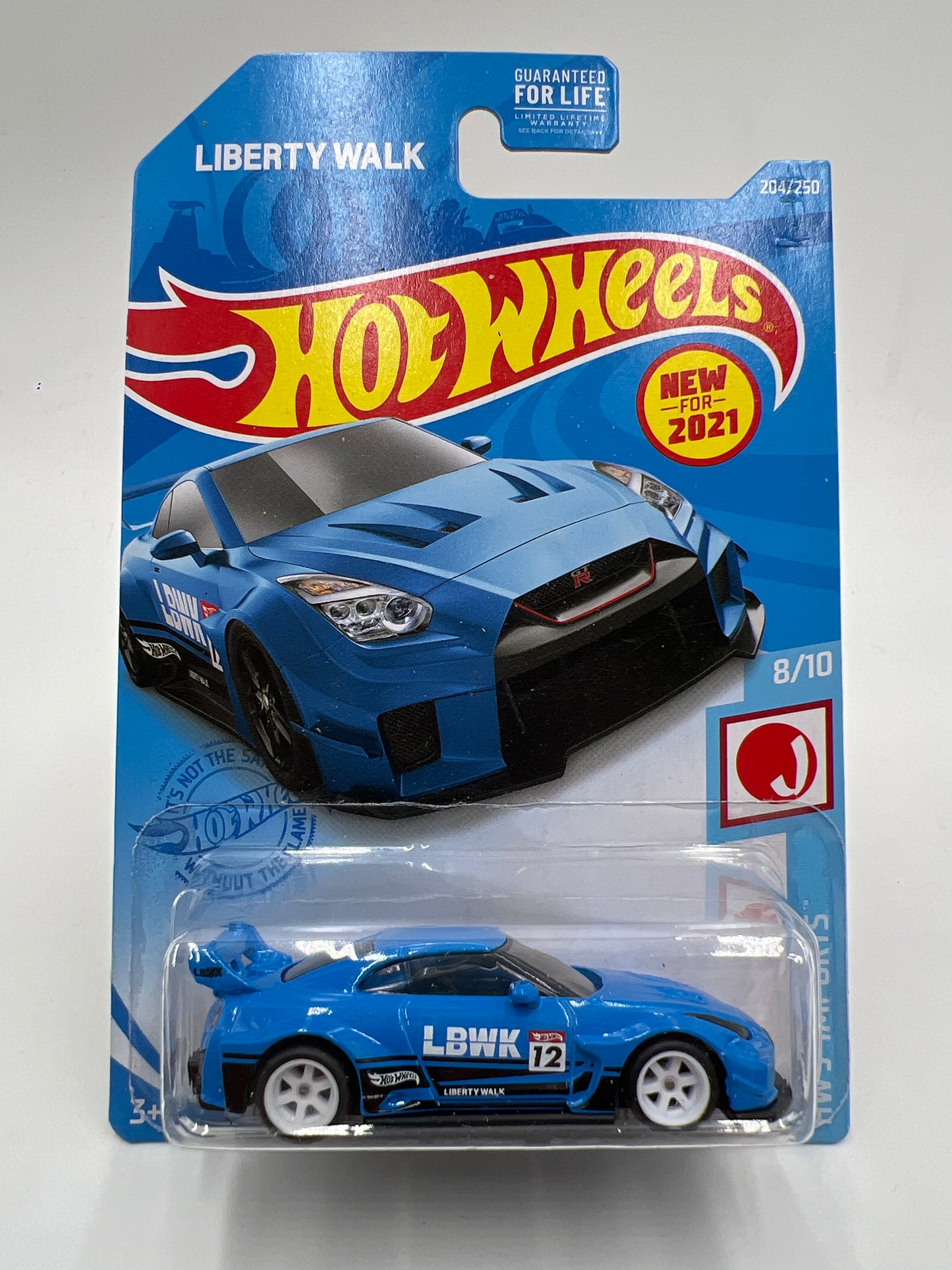 Hot Wheels LB-Silhouette Works GT Nissan 35GT-RR Ver.2 Blue Wheel Swap Custom On Card W/Protector SR