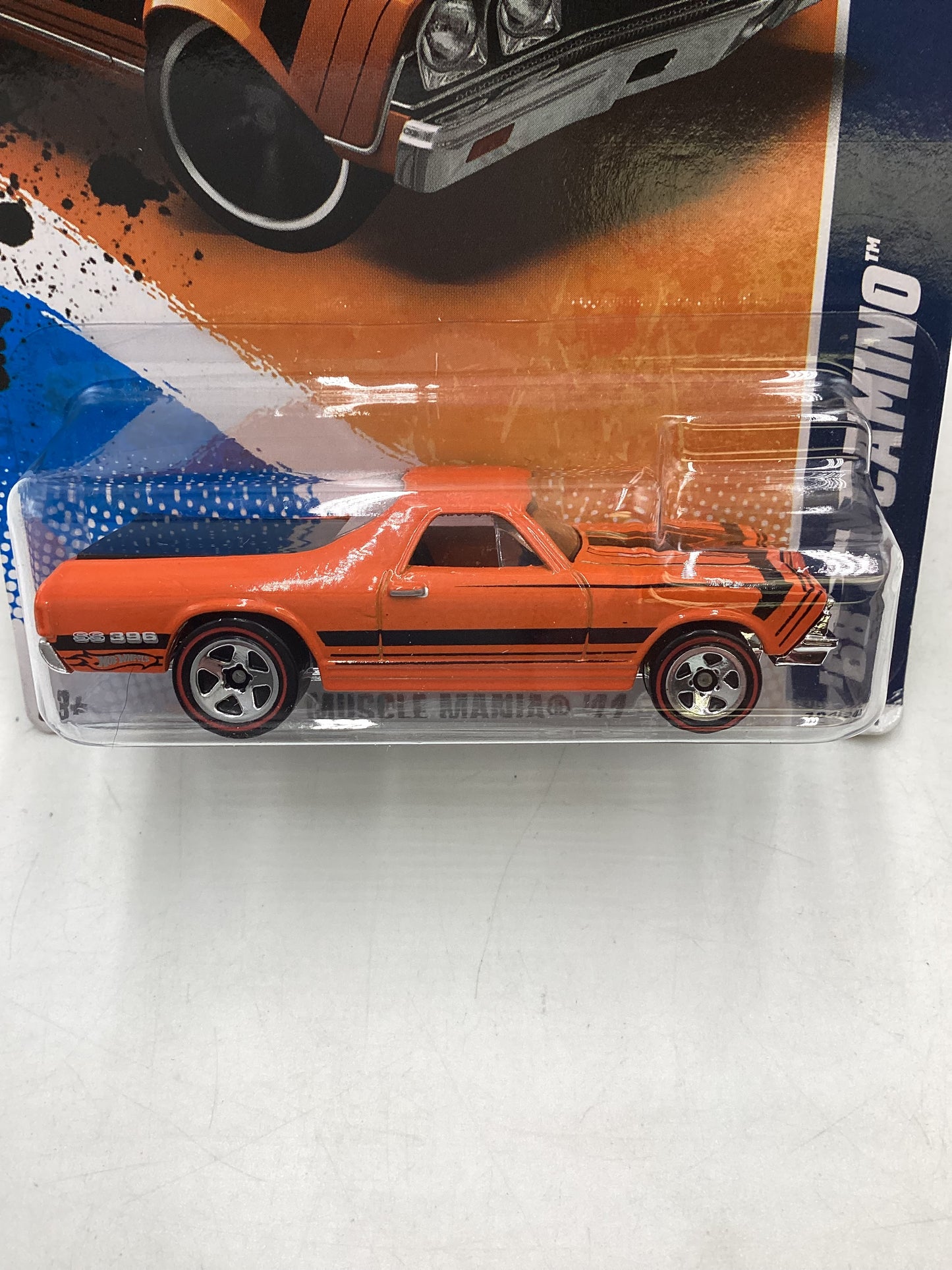 2011 Hot wheels #104 68 El Camino Orange Walmart Exclusive 239F