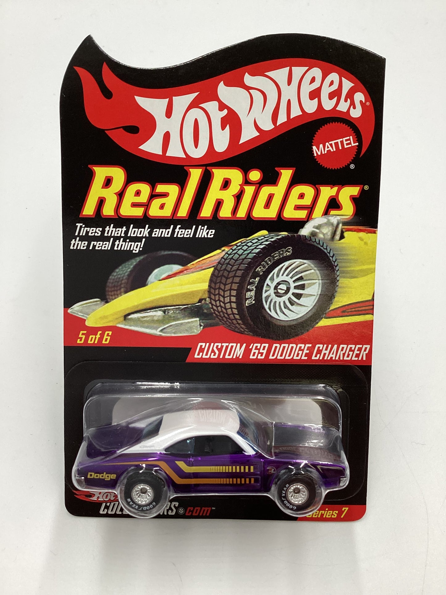 Hot Wheels Real Riders RLC #6559/7500 Series 7 5/6 Custom 69 Dodge Charger W/Protector