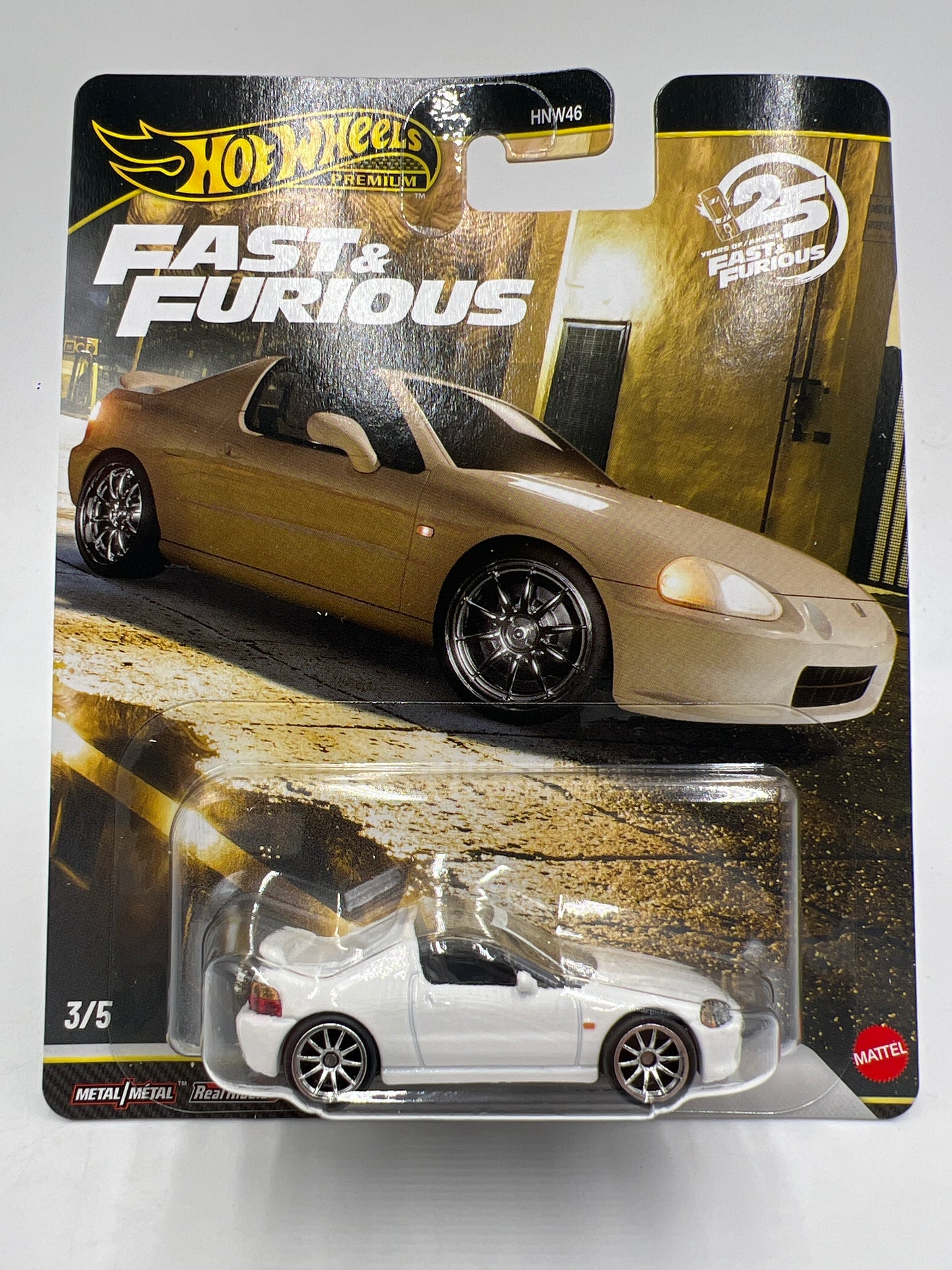 2026 Hot Wheels Fast & Furious 25th Anniversary #3 1994 Honda Del Sol White