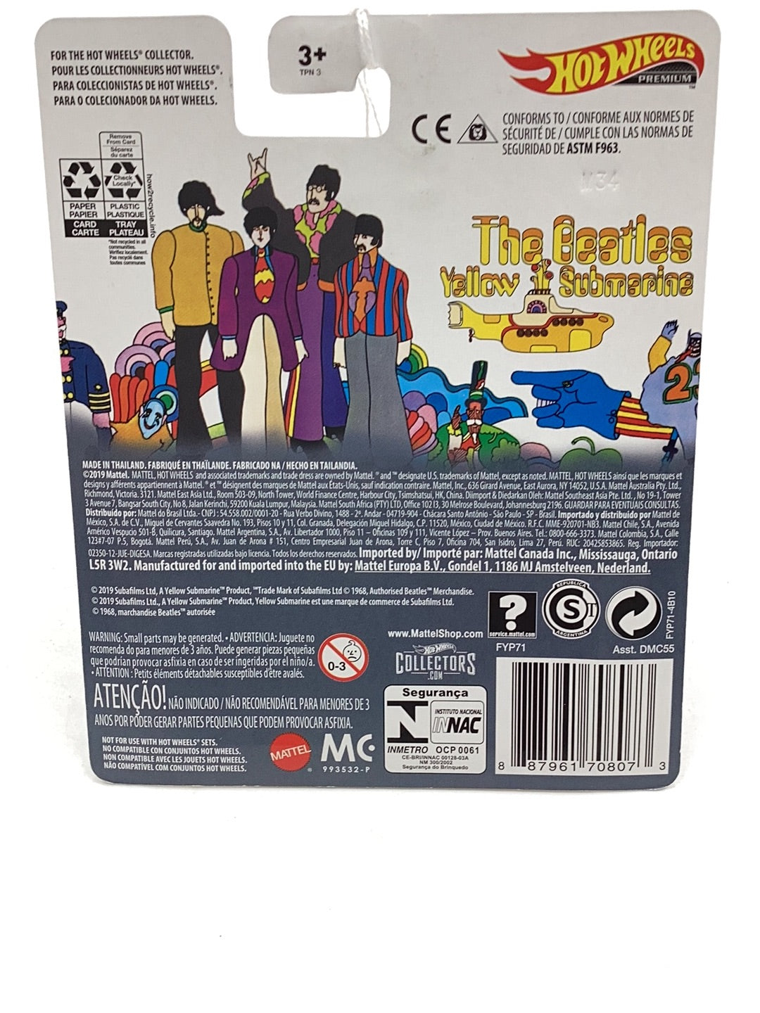 Hot wheels The Beatles Yellow Submarine 269F