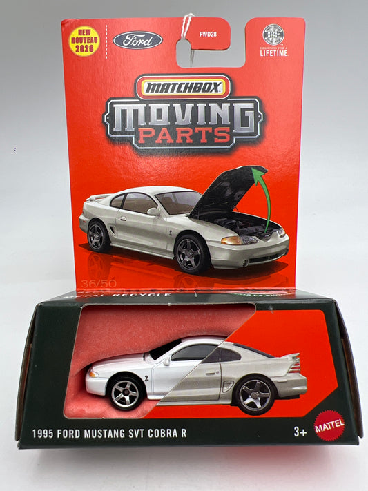 2026 Matchbox Moving Parts #36 1995 Ford Mustang SVT Cobra R White