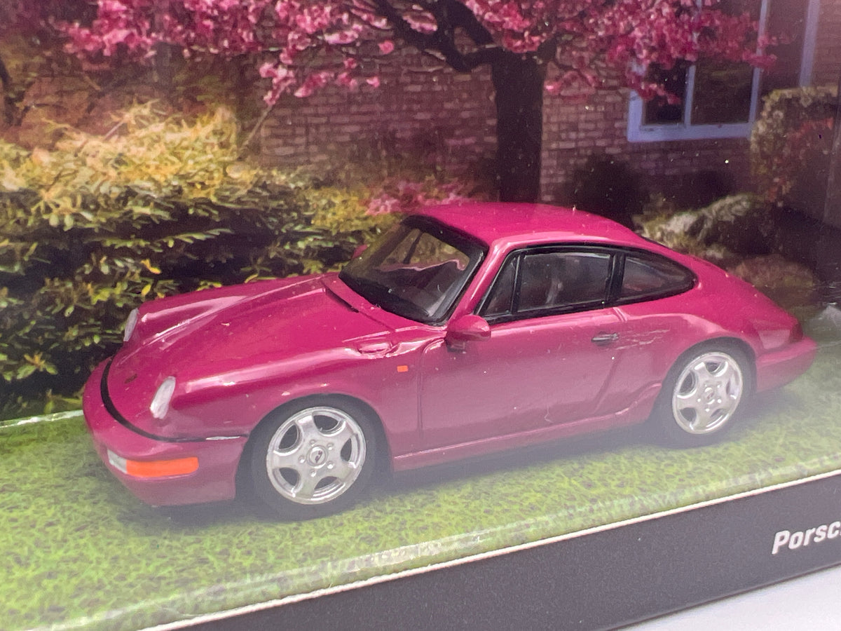 Tarmac Works x Schuco 1/64 Porsche 911 Carrera RS 964 Ruby Star