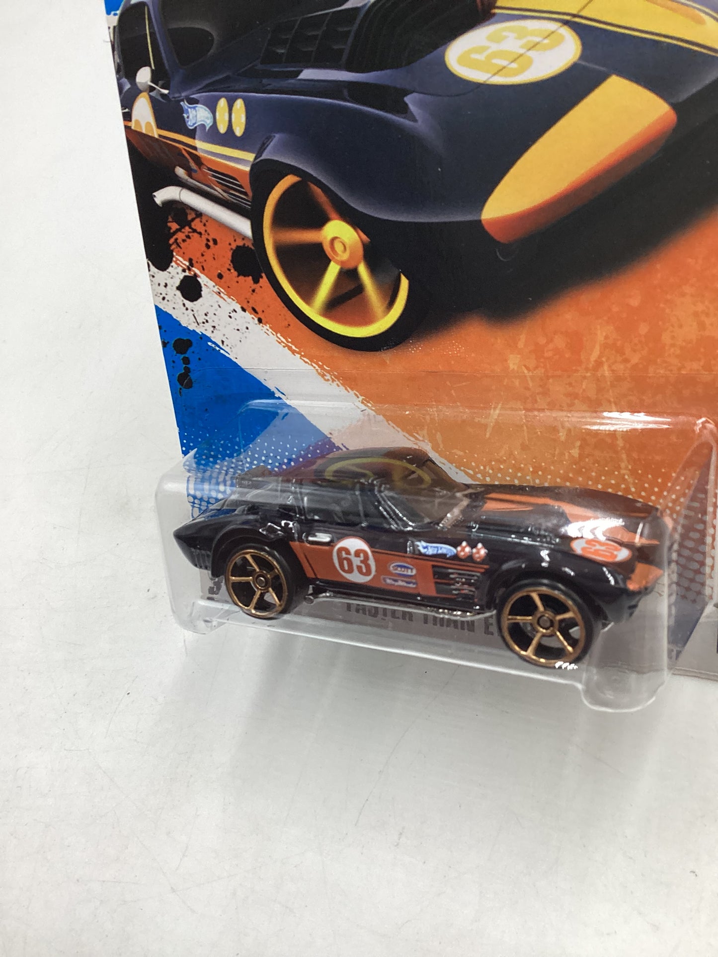 2011 Hot Wheels #130 Corvette Grand Sport Black Kmart Exclusive 238F