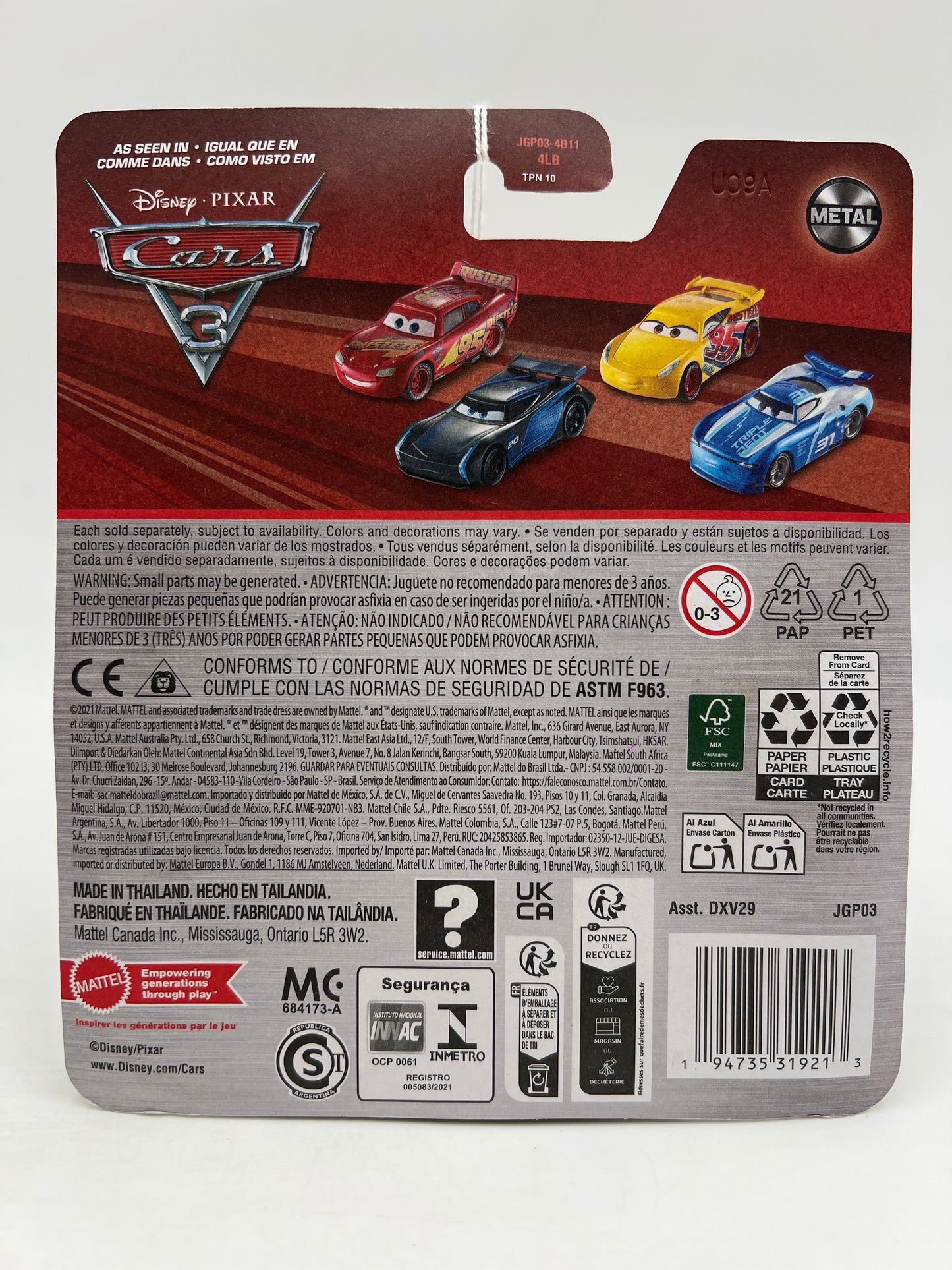 Disney Pixar Cars High Impact 142E