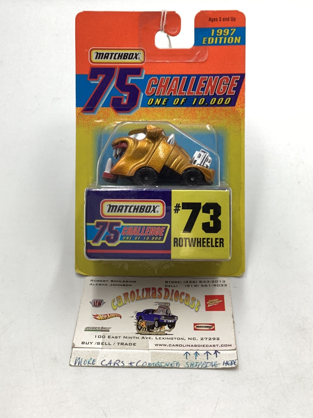 Matchbox 75 Challenge #73 Rotwheeler 163H