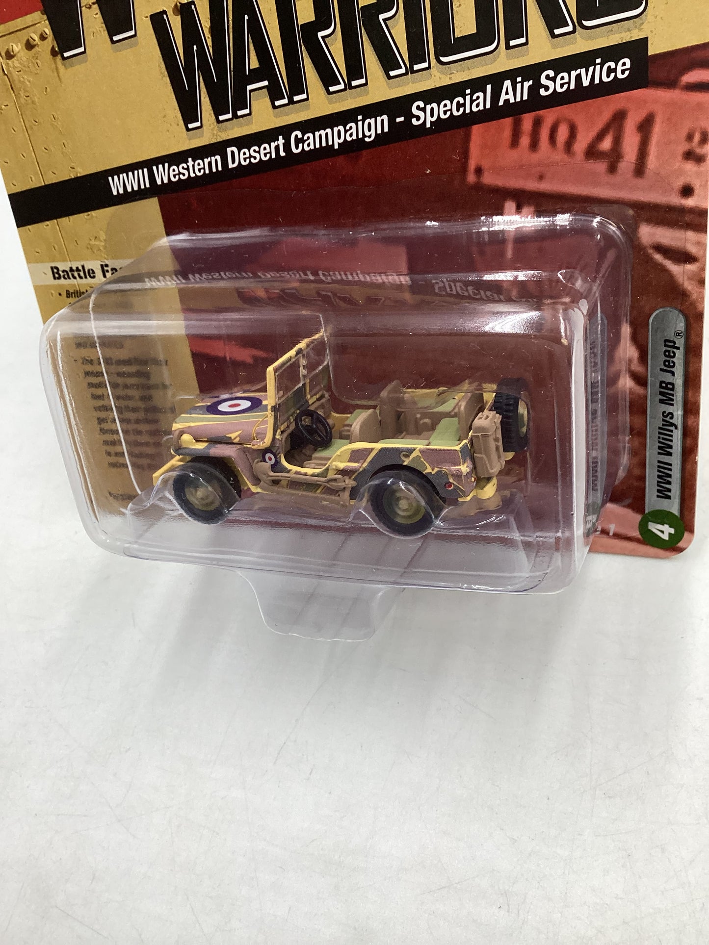Johnny Lightning Wheeled Warriors WWII Willy’s MB Jeep 219B