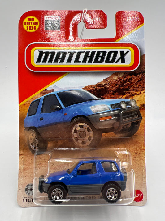 2026 Matchbox #33 1997 Toyota RAV4 Off Road Blue 205D