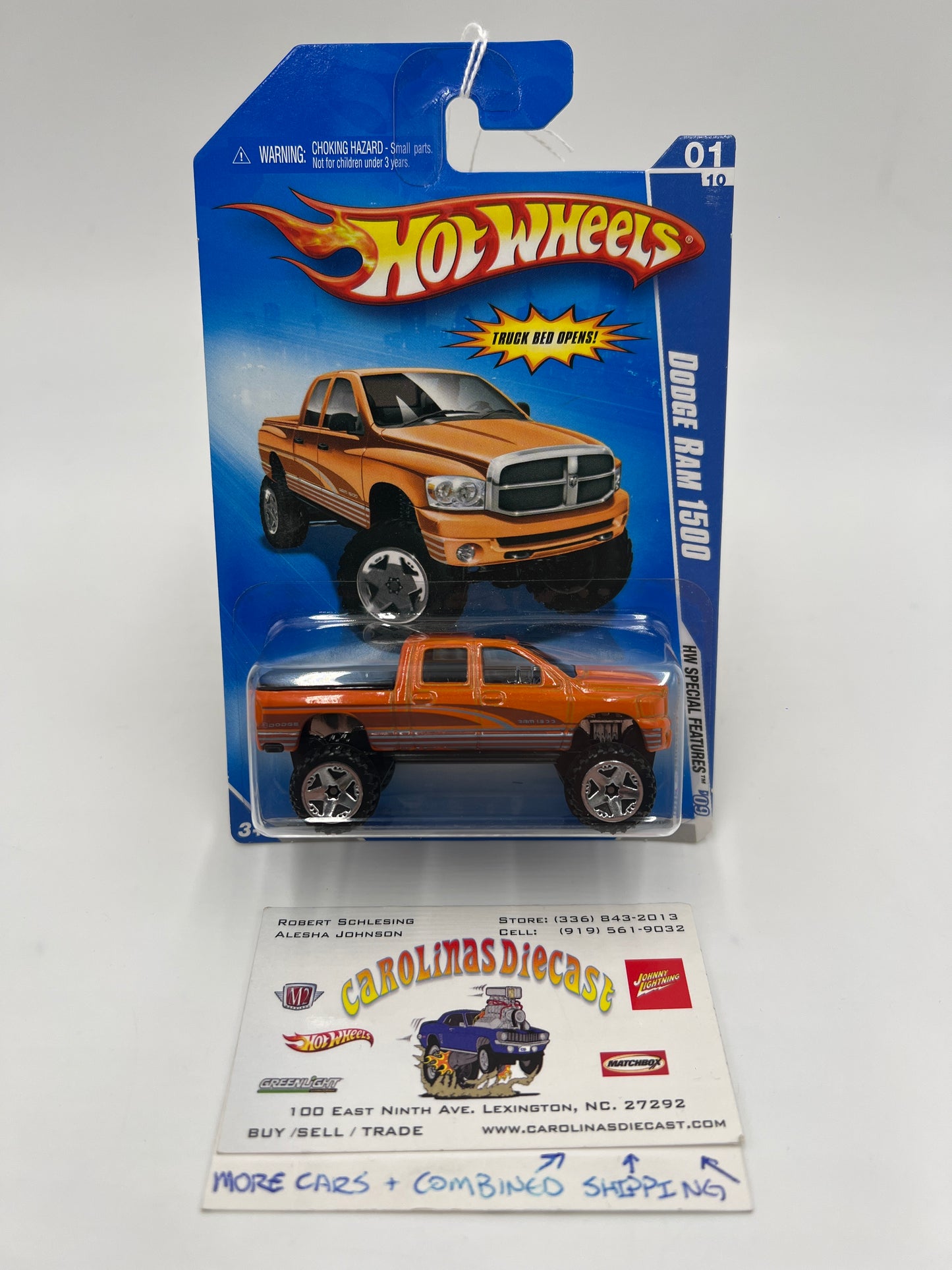 2009 Hot Wheels Special Features #87 Dodge Ram 1500 Orange 38C