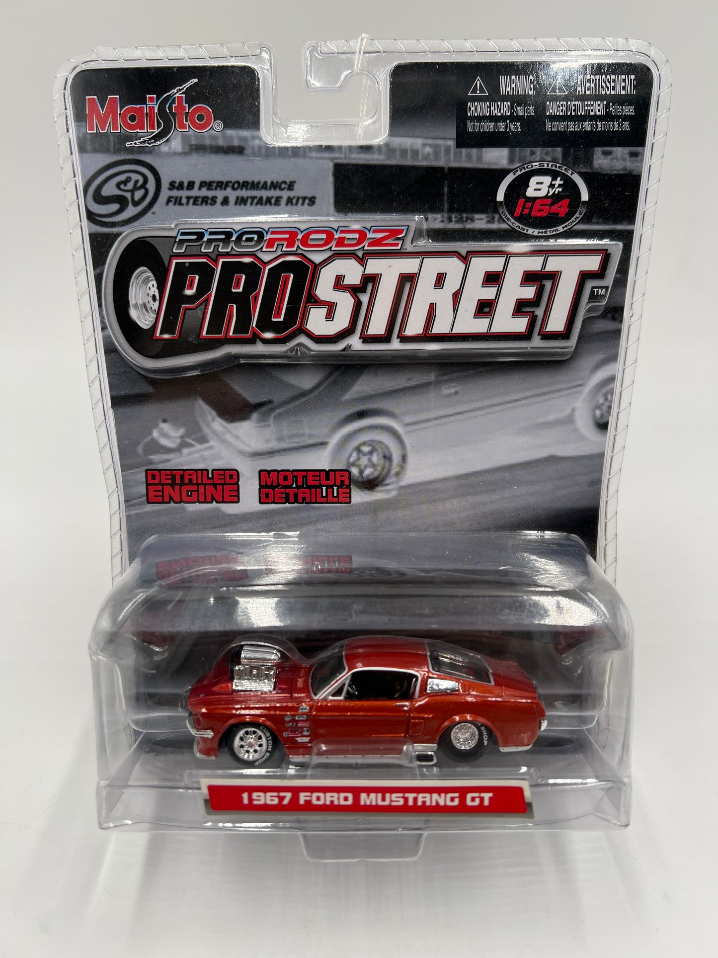 Maisto Pro Rodz Pro Street 1967 Ford Mustang GT Orange 185D